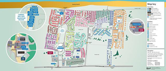 Caister-on-Sea Caravan Park map